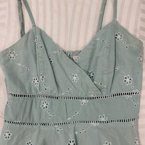 Mi Ami | Light Blue Embroidered Top